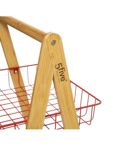 CARRELLI E MENSOLE: vendita online CARRELLO 174682E 3P BAMBOO/ROSA in offerta