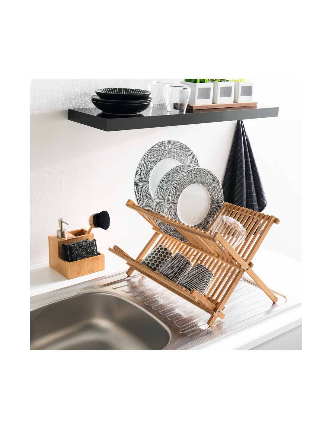 ACCESSORI LAVELLO: vendita online COLAPIATTI 120056 BAMBOO 42X33X27CM in offerta