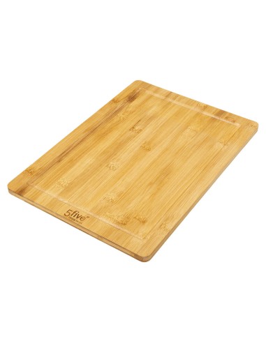 TAGLIERI: vendita online TAGLIERE BAMBOO 35X25CM CON COLTELLI in offerta