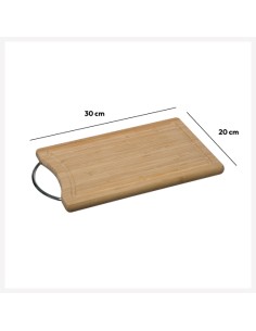TAGLIERI: vendita online TAGLIERE BAMBOO 30X20CM CON MANICO in offerta 2