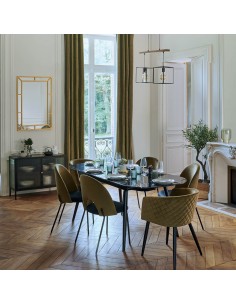 POLTRONE E DIVANI: vendita online POLTRONA MARLO VELLUTO KAKI in offerta 2