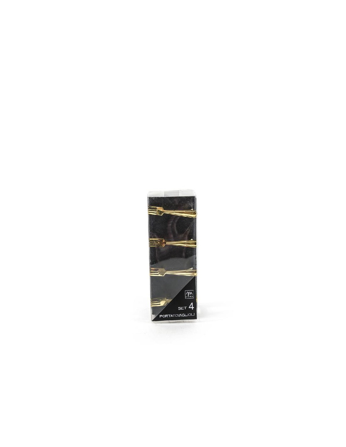 TAVOLA E CUCINA: vendita online SET 4 PORTATOVAGLIOLI FORK ORO 6X5X6CM in offerta