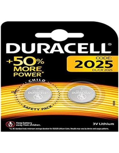 M - FOTO - ACCESSORI - BATTERIE: vendita online DURACELL BLISTER 2 PILE CR2025     D in offerta