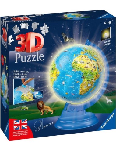 GIOCHI DI SOCIETA'E PUZZLE: vendita online PUZZLE 3D 11498 MAPPAMONDO 188PZ in offerta