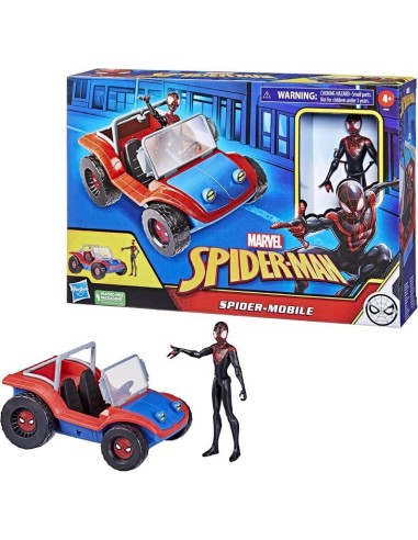 GIOCATTOLO PUBBLICIZZATO: vendita online SPIDERMAN F5620 SPIDER-MOBILE CON PERSONAGGIO in offerta