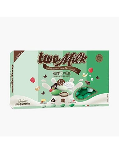 CIOCCOLATO - CONFETTI: vendita online 538X540 TWO MILK SFUM VERDE 1KG in offerta