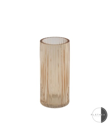 VASI D'ARREDO: vendita online VASO VETRO D14X35CM AMBRA in offerta