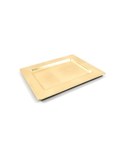 TAVOLA E CUCINA: vendita online VASSOIO ORO IN PLASTICA 31,5X25X1,5CM in offerta