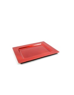 TAVOLA E CUCINA: vendita online VASSOIO ROSSO IN PLASTICA 31,5X25X1,5CM in offerta