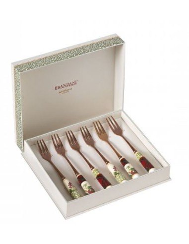 TAVOLA E CUCINA: vendita online 53661 SET 6 FORCHETTINE SOTTOB.ROSE GOLD in offerta