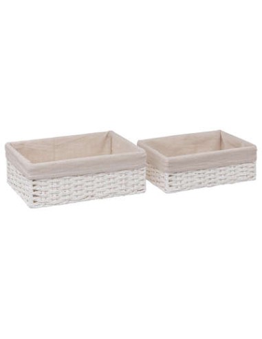 PORTAPANE E PORTAFRUTTA: vendita online CESTINO POLIESTERE/COTONE 32X23X11,5CM 174815 in offerta