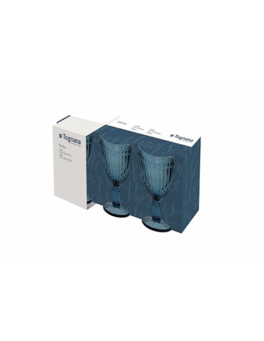 CALICI VINO E SPUMANTE: vendita online DORICO CONF 3 CALICI 310CC BLU in offerta