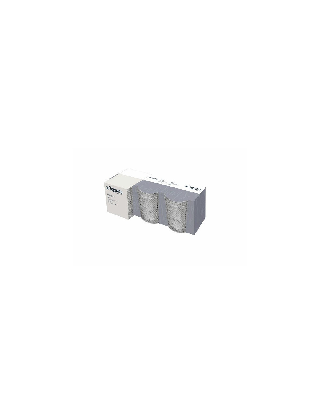BICCHIERI ACQUA VINO BIBITA: vendita online DIAMANTE CONF 3 BICCHIERI 300CC TRASPARENTE in offerta
