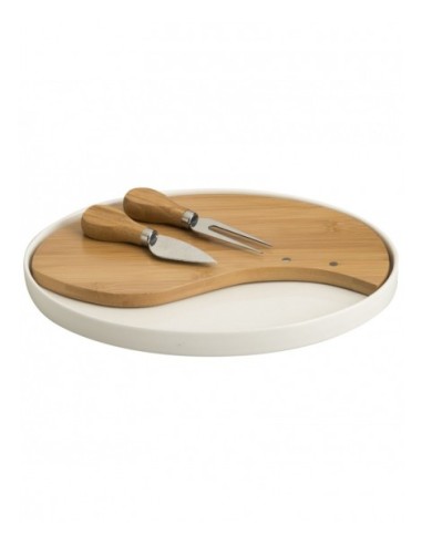 TAGLIERI: vendita online 54714 TAGLIERE PORC/BAMBOO C/2 COLTELLI in offerta