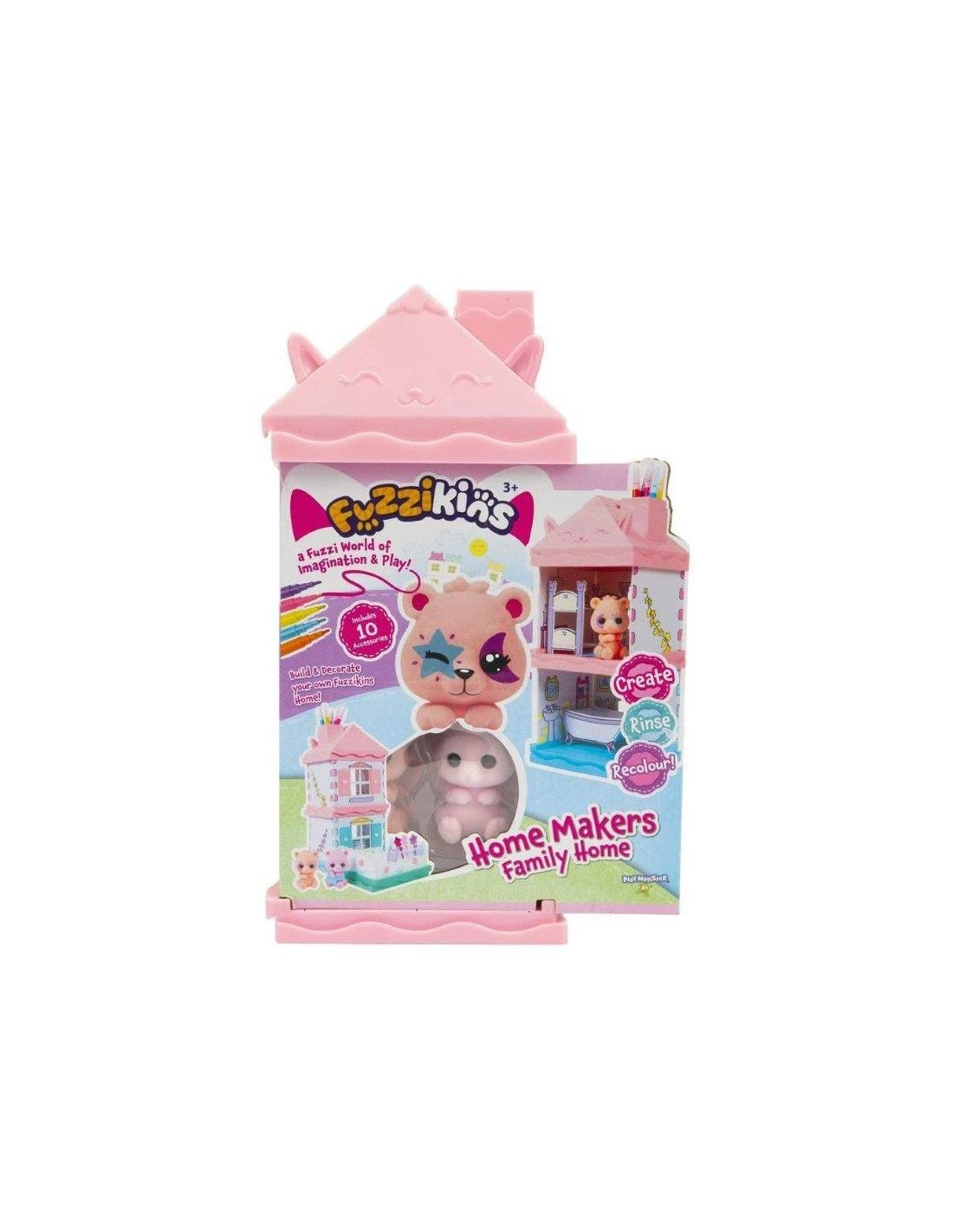 GIOCATTOLO PUBBLICIZZATO: vendita online FUZZIKINS FUZ00001 PLAYSET CASA CON 2 PERSONAGGI in offerta