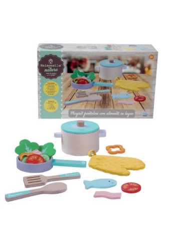 PRESCOLARI: vendita online MAISONELLE 53005 SET PENTOLINI CON ALIMENTI in offerta