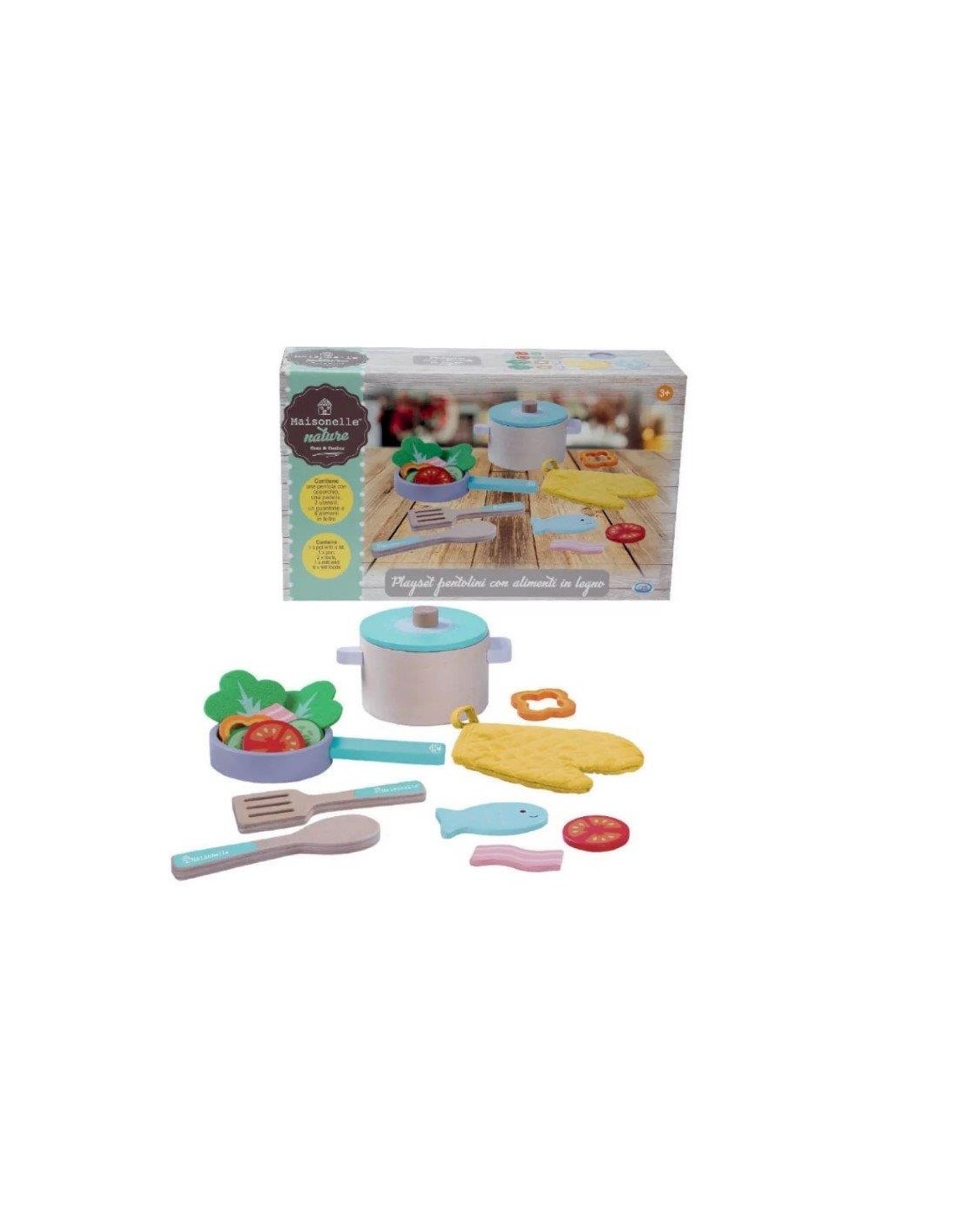 PRESCOLARI: vendita online MAISONELLE 53005 SET PENTOLINI CON ALIMENTI in offerta