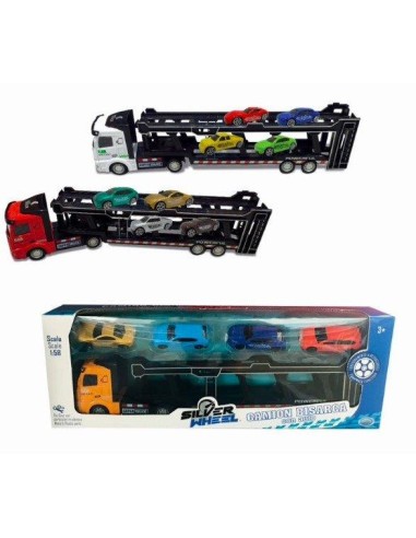 GIOCHI BOY: vendita online SILVER WHEEL 41420 CAMION BISARCA CON 4 AUTO in offerta