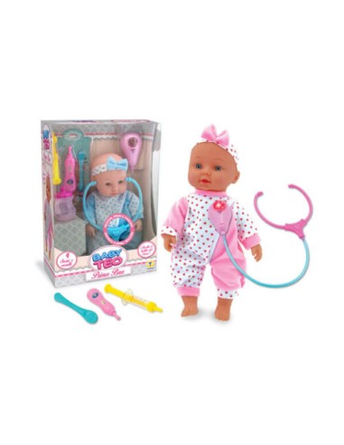GIOCHI GIRL: vendita online BABY TEO BAMBOLOTTO DOTTORE PRIMA BUA, CON VOCI E SUONI in offerta