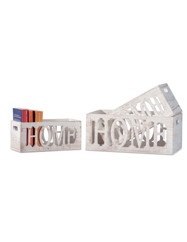 OGGETTISTICA: vendita online CASSETTA 57637 1 MIS HOME LEGNO 32X16X14CM in offerta