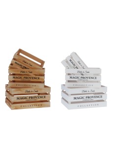 OGGETTISTICA: vendita online CASSETTA DI NATALE LEGNO 30X20X16CM COLORI ASSORTITI 73909 in offerta
