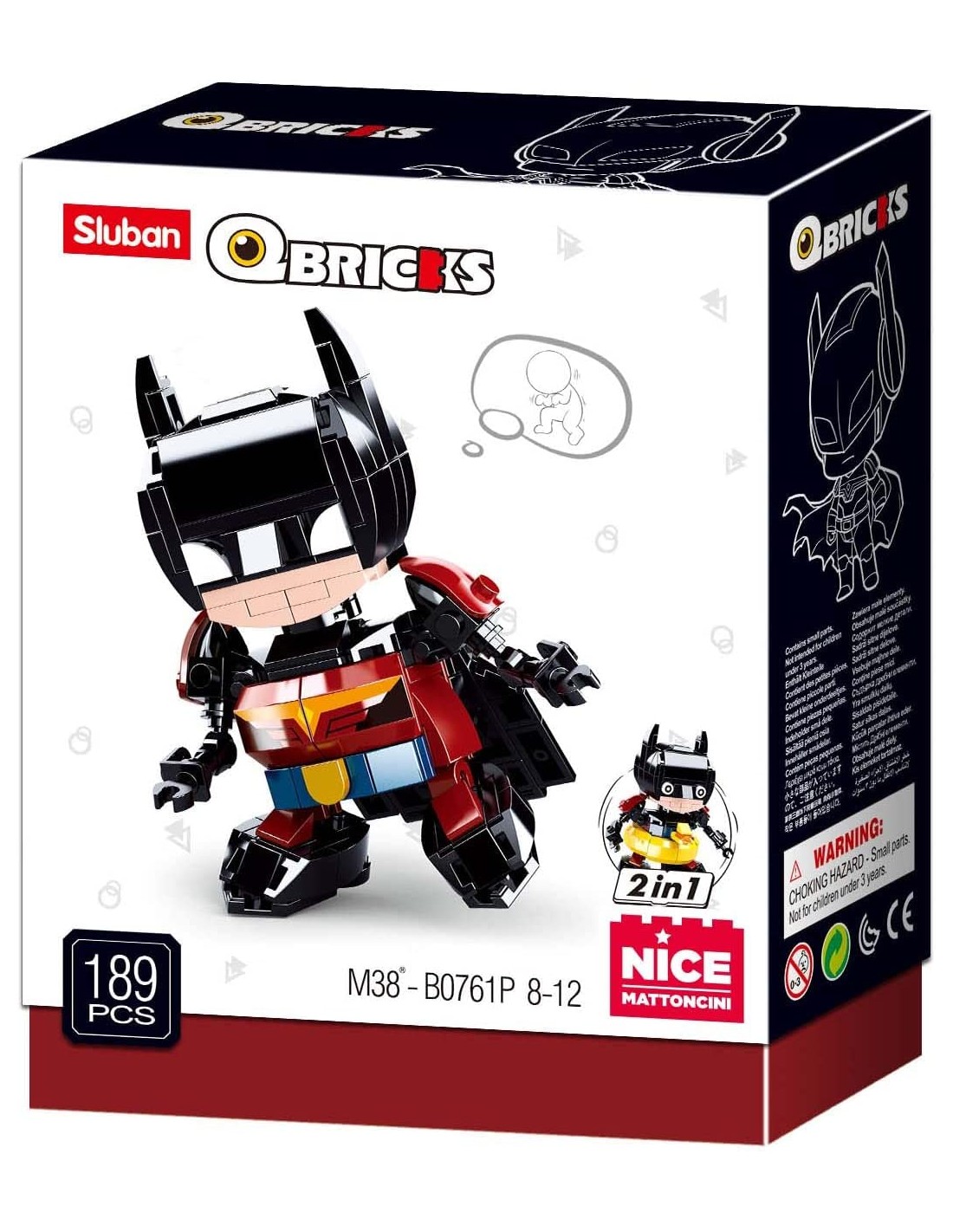 PRESCOLARI: vendita online QBRICKS BAT 189PZ in offerta