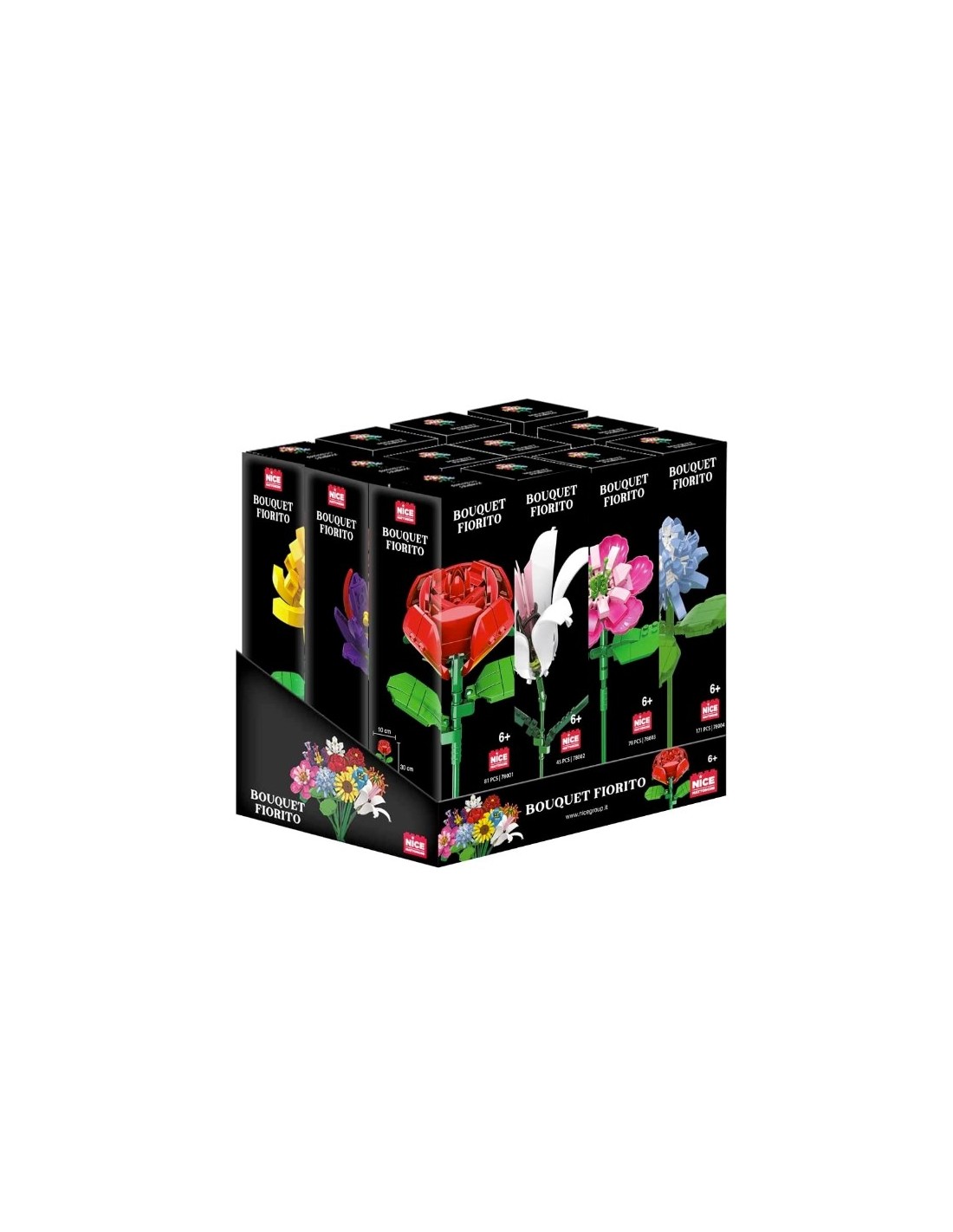 PRESCOLARI: vendita online Nice Flower mattoncini fiori, costruzioni componibili, bouquet fiorito, gioco creativo bambini, se...
