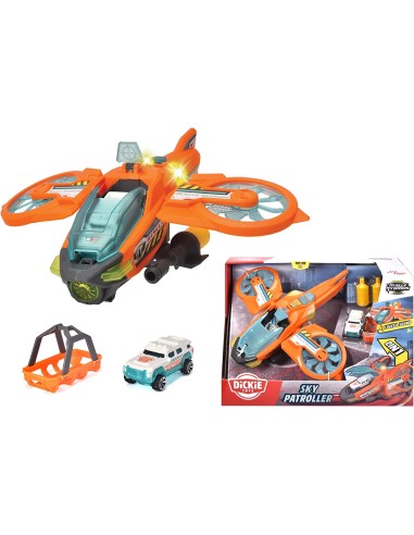 GIOCHI BOY: vendita online SKY PATROLLER 203794000 35CM CON VEICOLO LUCI SUONI in offerta