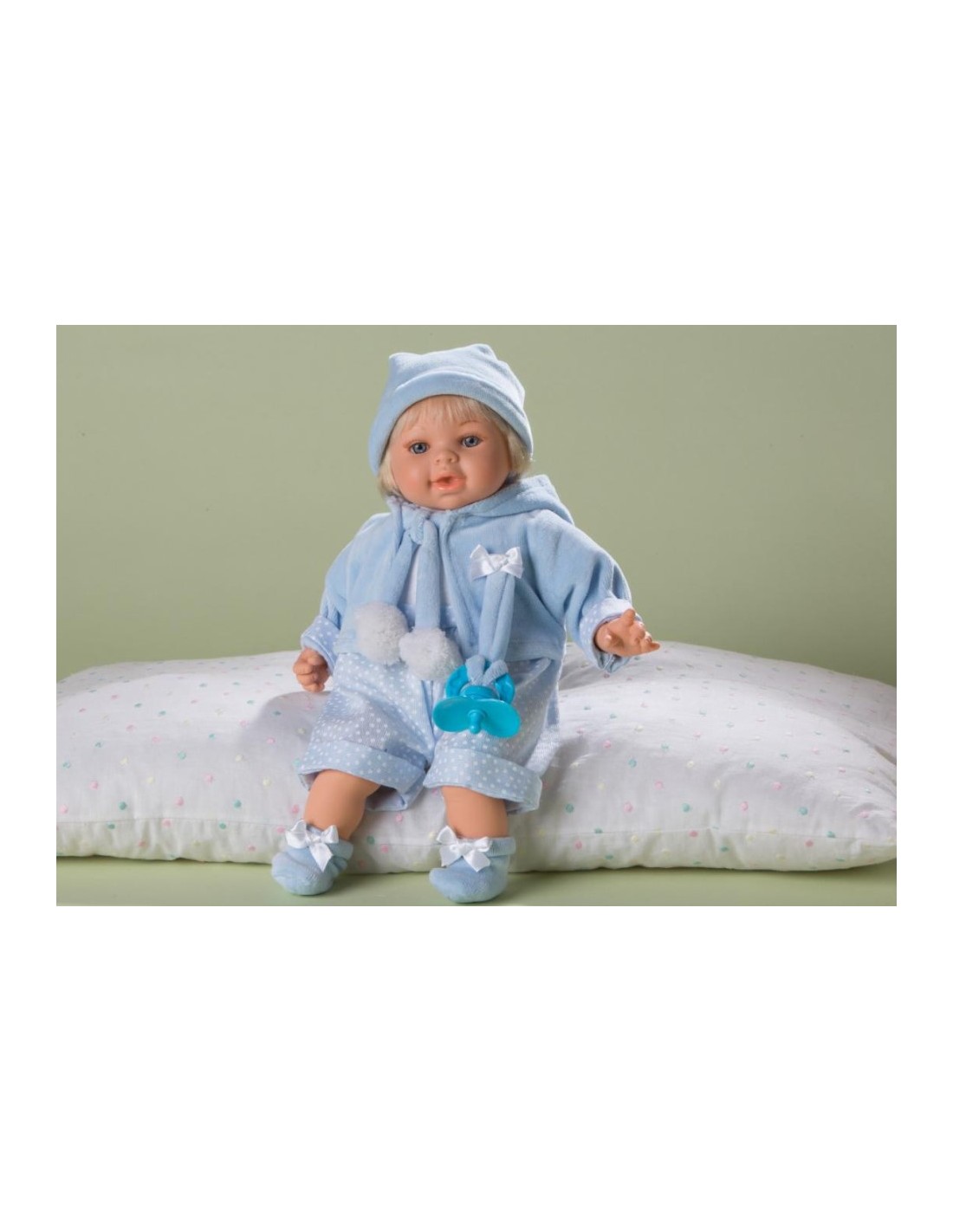 GIOCHI GIRL: vendita online REBORN BAMBOLA M217 BAMBINO VESTITO AZZURRO in offerta