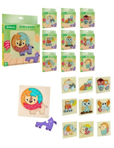 PRESCOLARI: vendita online LEGNOLAND 39938 PUZZLE ANIMALI/MEZZI ASSORTITO in offerta