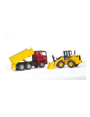 GIOCHI BOY: vendita online MAN CAMION CON ESCAVATORE 02752 BRUDER SPIELWAREN in offerta