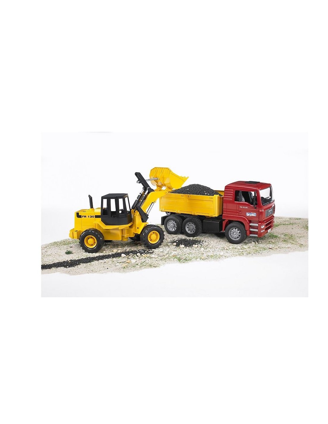 GIOCHI BOY: vendita online MAN CAMION CON ESCAVATORE 02752 BRUDER SPIELWAREN in offerta