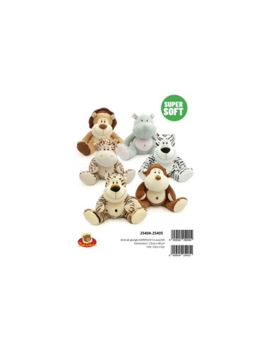 PELUCHE: vendita online PELUCHE 25404 ANIMALI GIUNGLA 25CM ASSORTITO in offerta