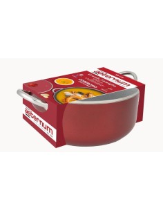 PENTOLE INDUZIONE: vendita online GRANDE FAMIGLIA CASSERUOLA+COPERCHIO 30CM ROSSO in offerta