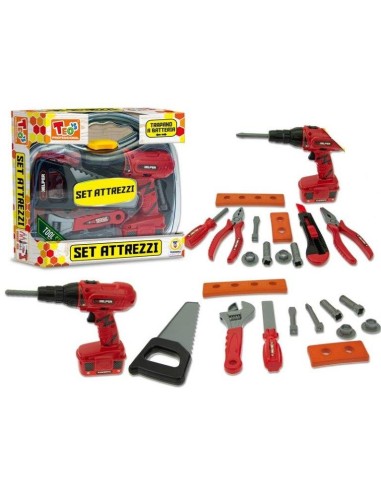 GIOCHI BOY: vendita online TEO'S 66819 SET ATTREZZI CON TRAPANO ASSORTITO in offerta