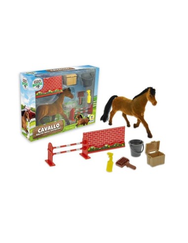 PRESCOLARI: vendita online GEO NATURE 67273 PLAYSET CAVALLO SALTO AGLI OSTACOLI in offerta