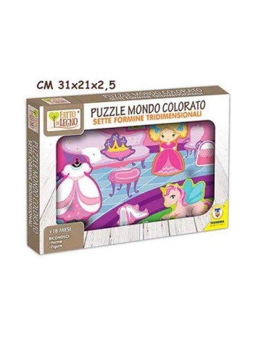 INFANZIA: vendita online FATTO DI LEGNO 40584 PUZZLE PRINCIPESSA in offerta