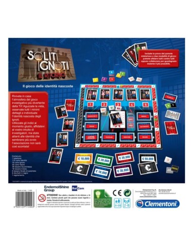 GIOCHI DI SOCIETA'E PUZZLE: vendita online GIOCO DA TAVOLO 11499 I SOLITI IGNOTI CLEMENTONI in offerta