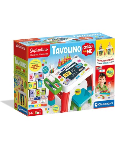 PRESCOLARI: vendita online SAPIENTINO CLEMENTONI TAVOLINO CRESCI CON ME GIOCO EDUCATIVO PER BAMBINI in offerta