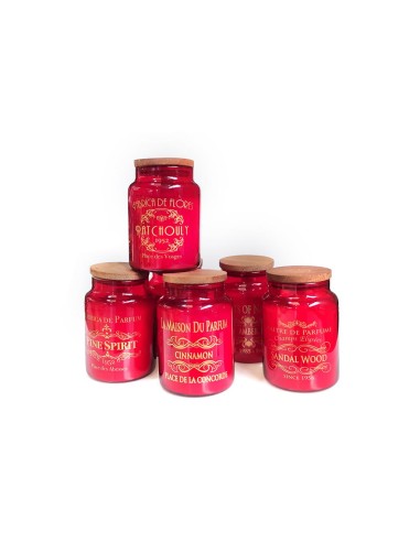 CANDELE: vendita online CANDELA IN BARATTOLO 670GR TAPPO LEGNO FRAGRANZE ASSORTITE in offerta