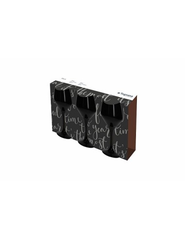 CALICI VINO E SPUMANTE: vendita online GLASS BLACK CONF 3 CALICI 320CC in offerta