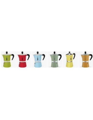 CAFFETTIERE E BOLLITORI: vendita online CAFFETTIERA RAINBOW 3TZ COLORI ASSORTITI in offerta