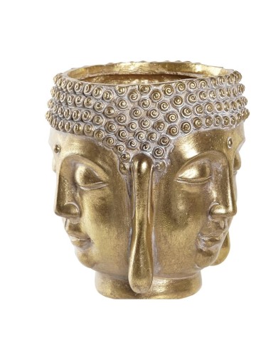 VASI D'ARREDO: vendita online FIORIERA BUDDHA MC-190699 RESINA 16X16X18CM DORATO in offerta