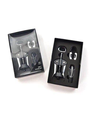 ACCESSORI VARI: vendita online SET SOMMELIER 3 PEZZI IN SCATOLA ESPOSITIVA 14,5X9,5X4,5CM in offerta