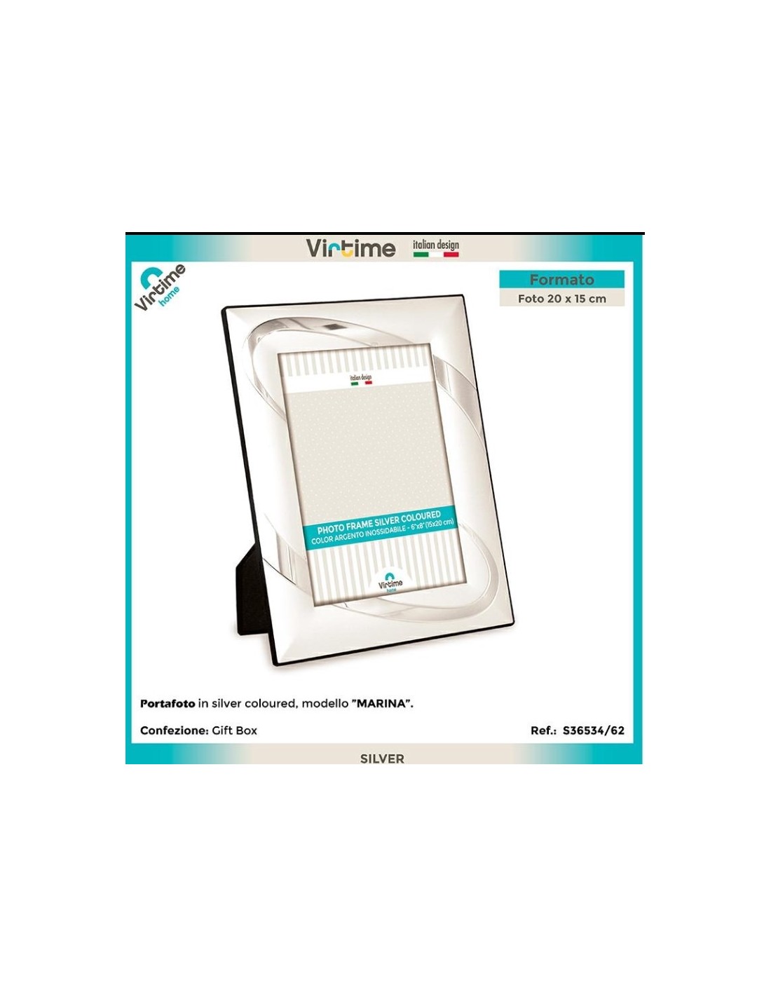 PORTAFOTO E CORNICI: vendita online PORTAFOTO 36534/62 15X20 SILV in offerta