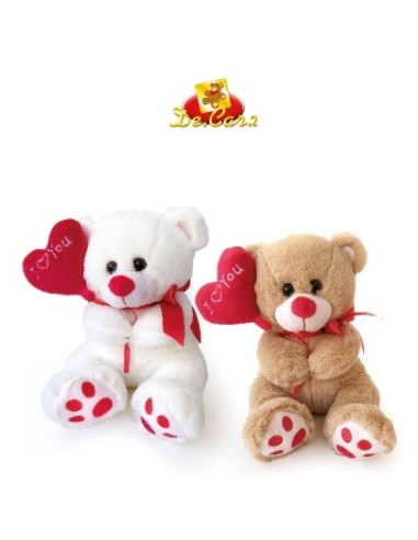 PELUCHE: vendita online SAN VALENTINO ORSO SEDUTO 25CM CON PALLONCINO 24844 in offerta