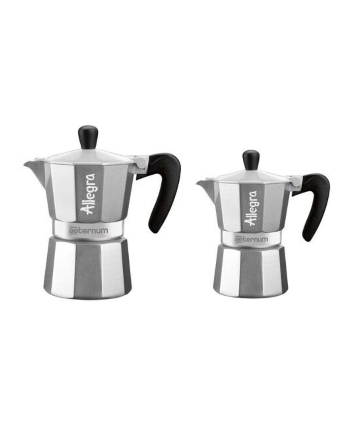 CAFFETTIERE E BOLLITORI: vendita online ALLEGRA BIS CAFFETTIERA 1+3TZ ALLUMINIO in offerta