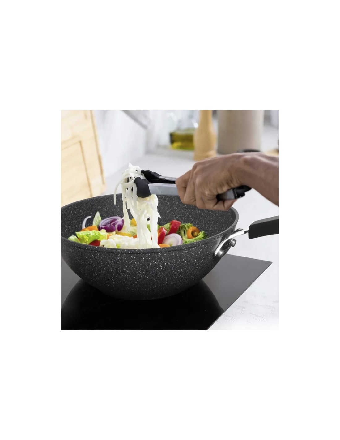 PENTOLE INDUZIONE: vendita online PETRA WOK 28 CM in offerta
