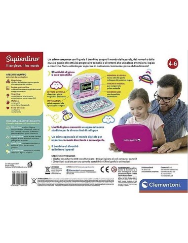 GIOCHI GIRL: vendita online SAPIENTINO IL MIO PRIMO LAPTOP ROSA 16403 in offerta