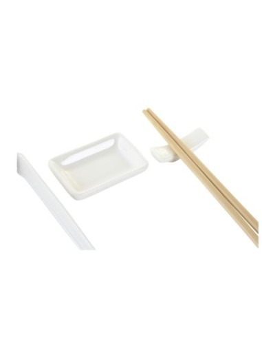 ACCESSORI VARI: vendita online SET SUSHI 7PZ PORCELLANA/BAMBOO BIANCO PC202885 in offerta